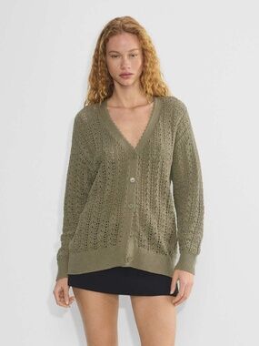 Aritzia Wilfred Reverence Cardigan in Bitter Sage (Size S)